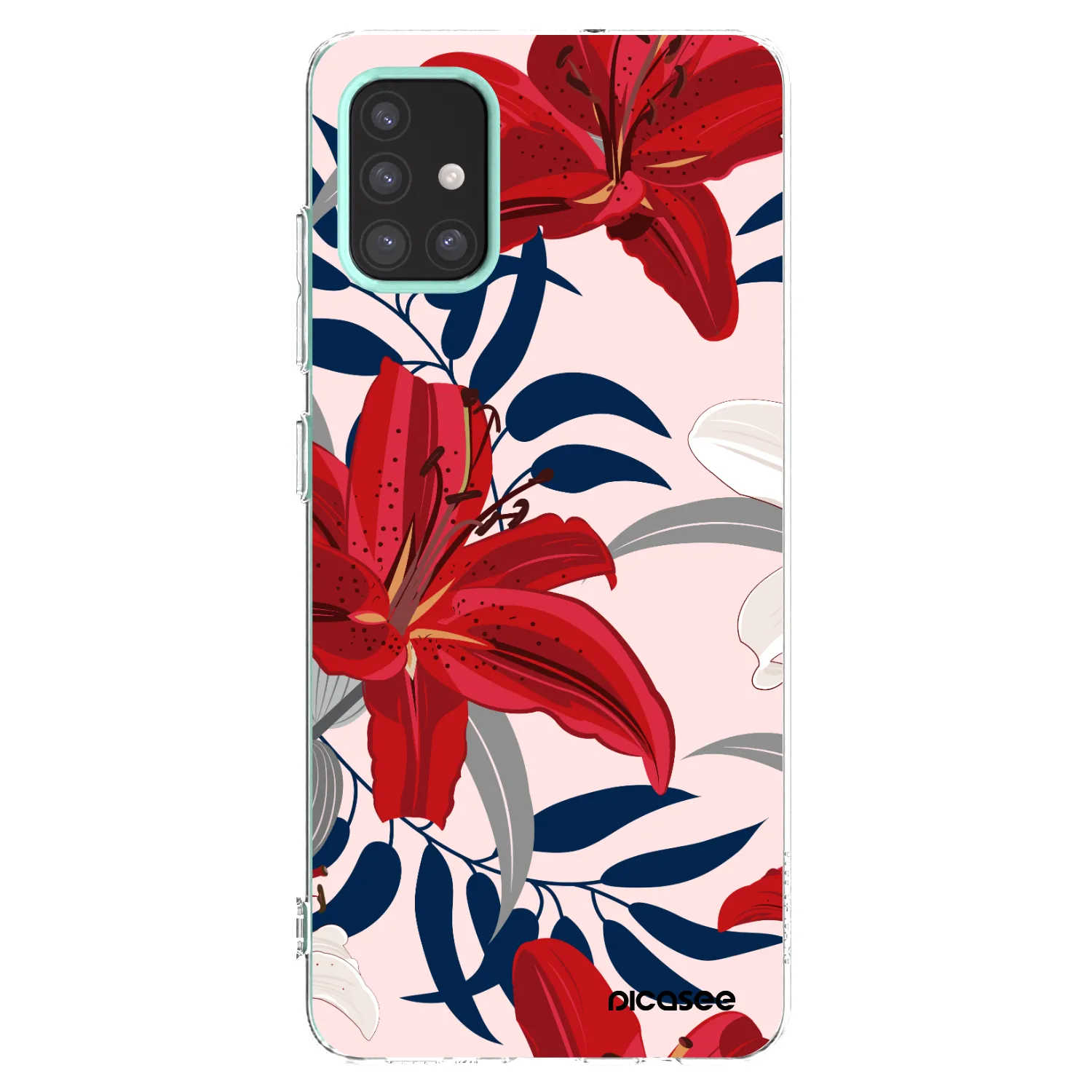 Picasee husă transparentă din silicon pentru Samsung Galaxy M31s - Red Lily