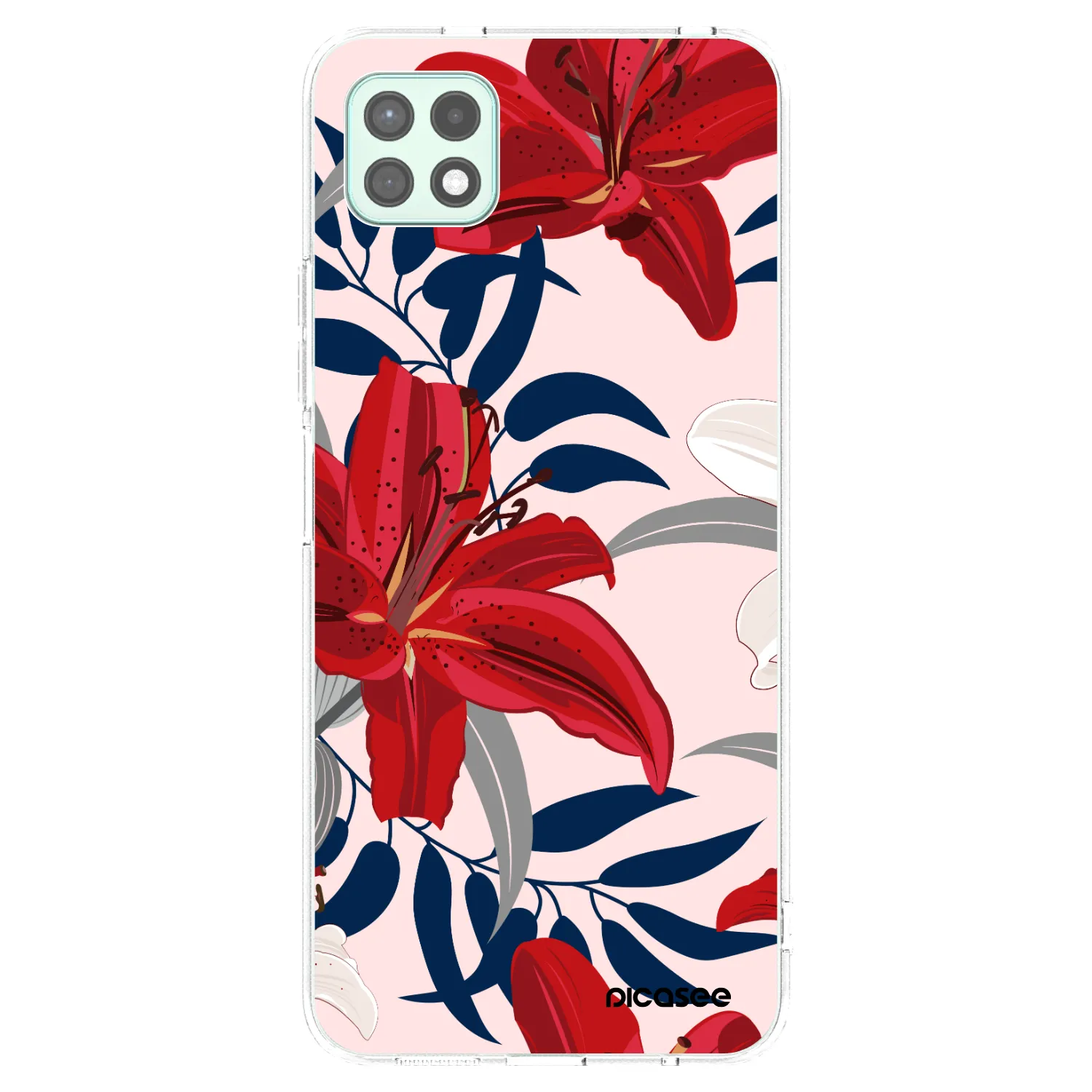 Picasee husă transparentă din silicon pentru Samsung Galaxy A22 A226B 5G - Red Lily