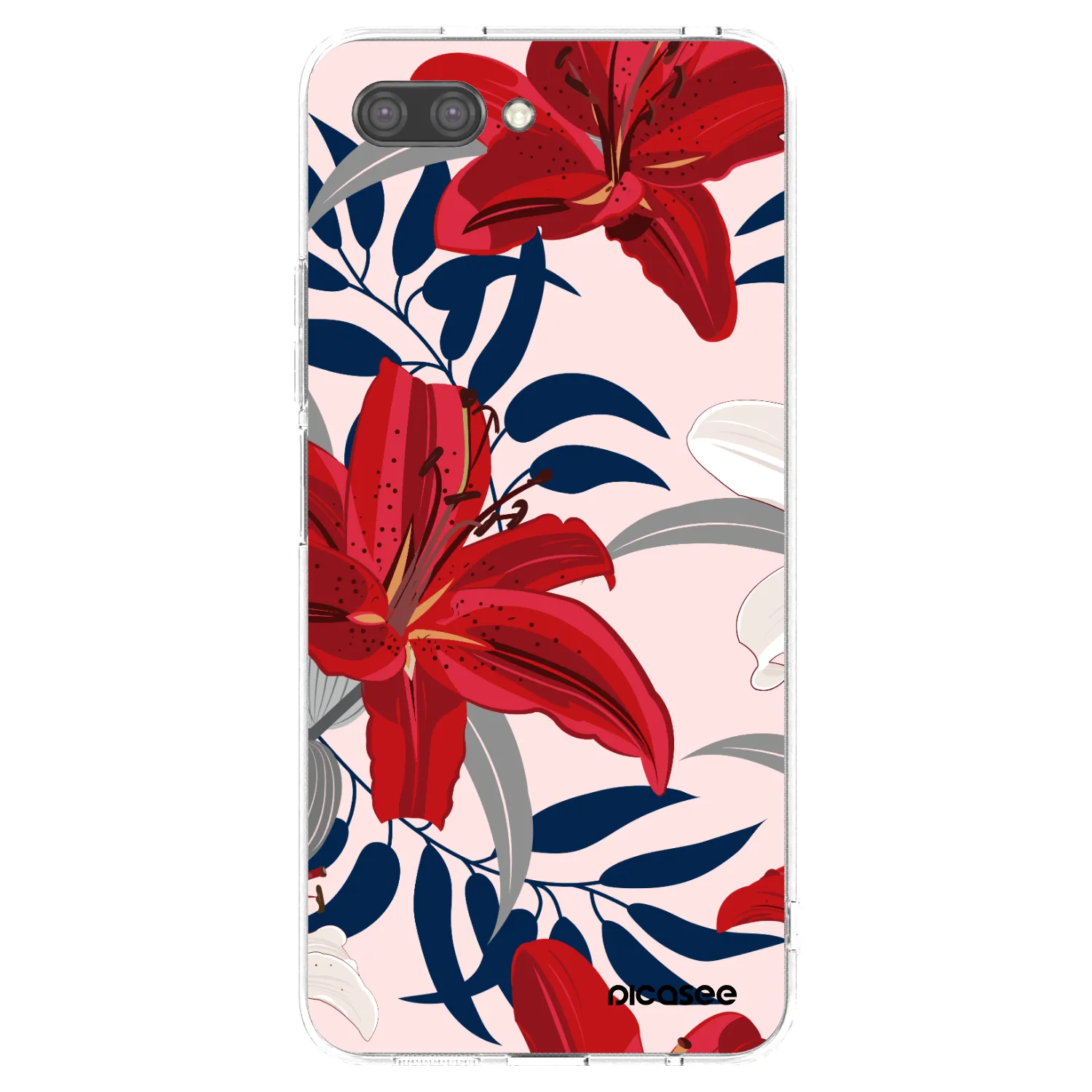 Picasee husă transparentă din silicon pentru Honor 10 - Red Lily