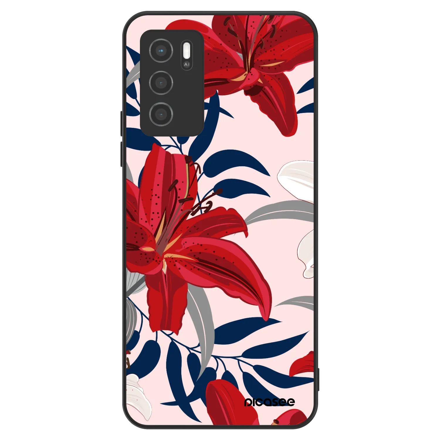 Picasee ULTIMATE CASE pentru OPPO A16s - Red Lily