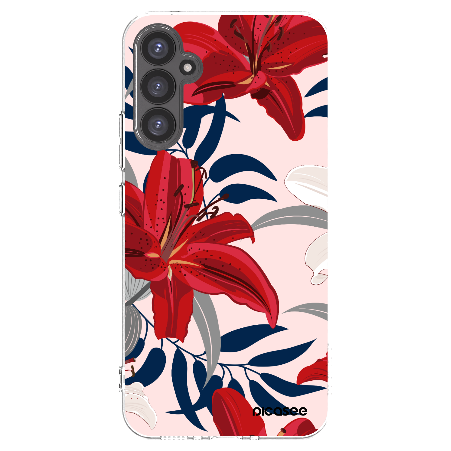 Picasee husă transparentă din silicon pentru Samsung Galaxy A34 5G A346B - Red Lily