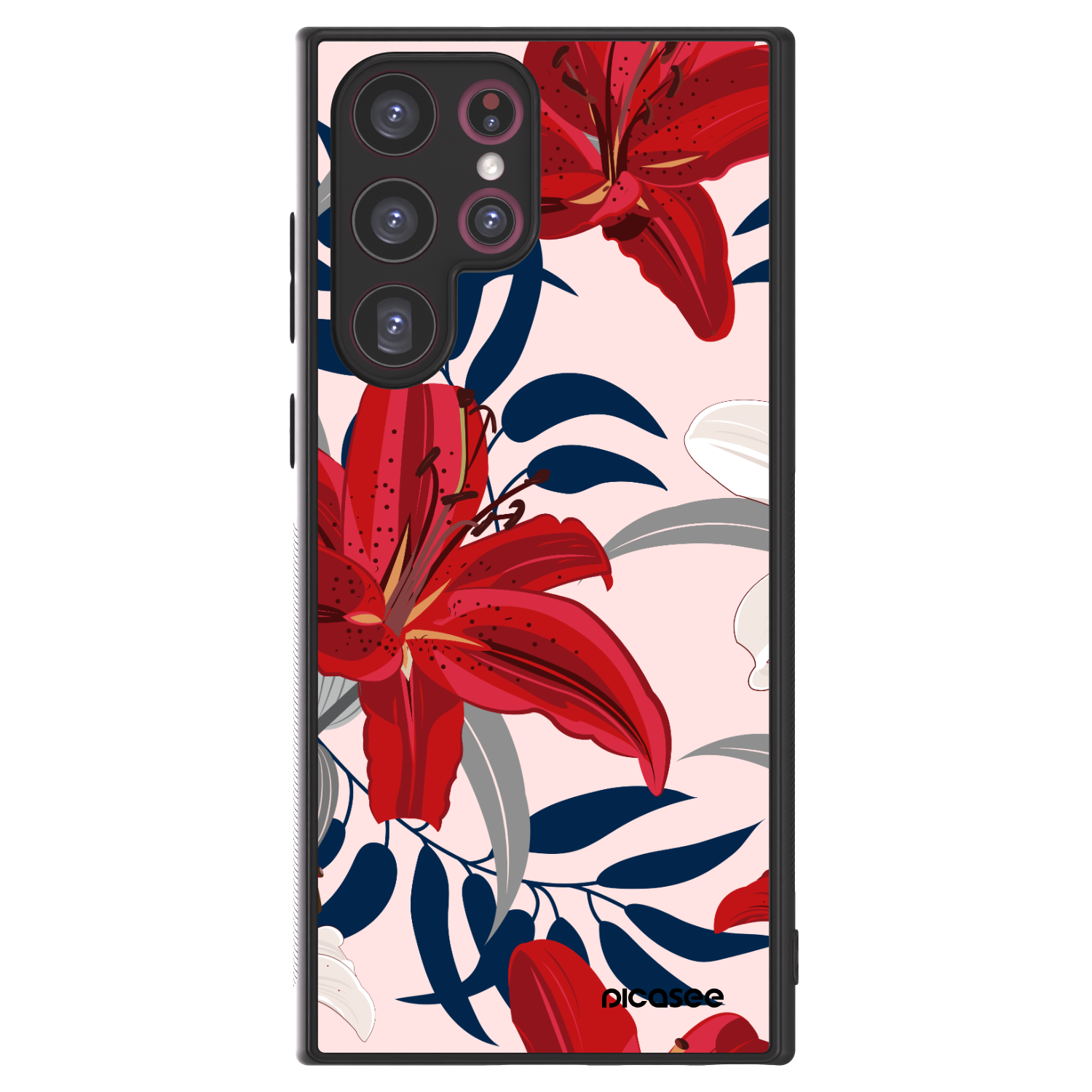 Picasee ULTIMATE CASE PowerShare pentru Samsung Galaxy S22 Ultra 5G - Red Lily