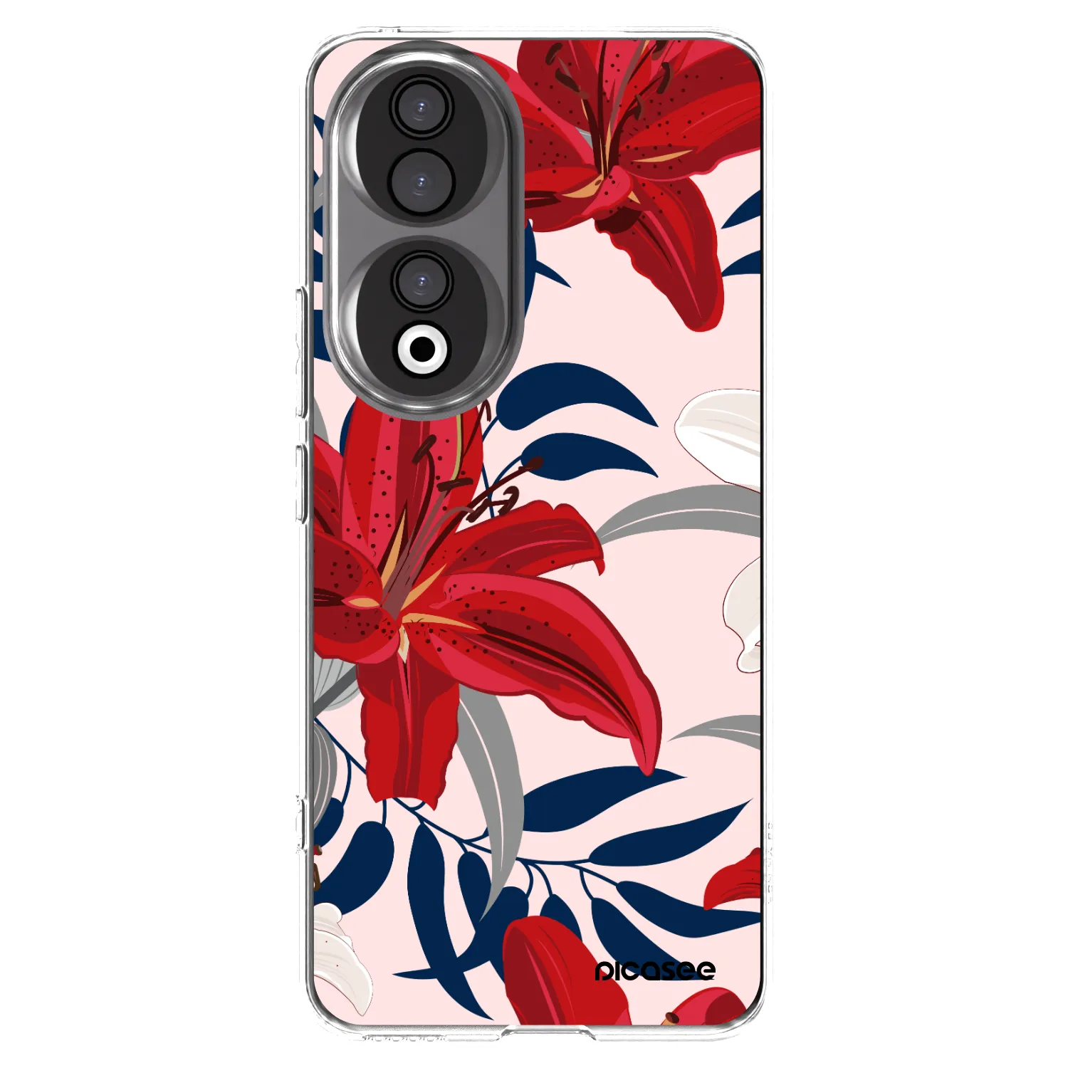 Picasee husă transparentă din silicon pentru Honor 90 5G - Red Lily