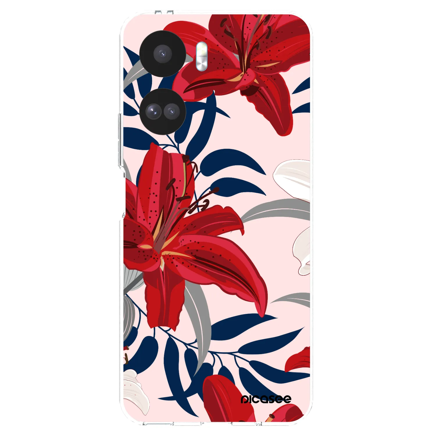 Picasee husă transparentă din silicon pentru Honor 90 Lite 5G - Red Lily