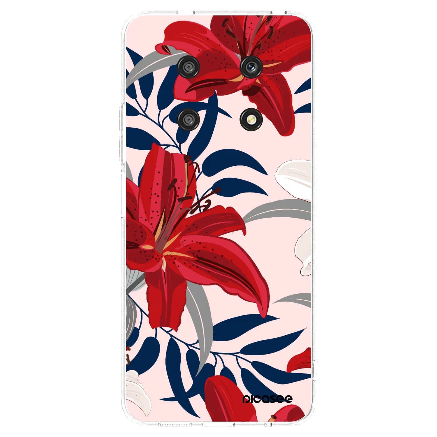 Picasee husă transparentă din silicon pentru Honor Magic4 Lite 5G - Red Lily