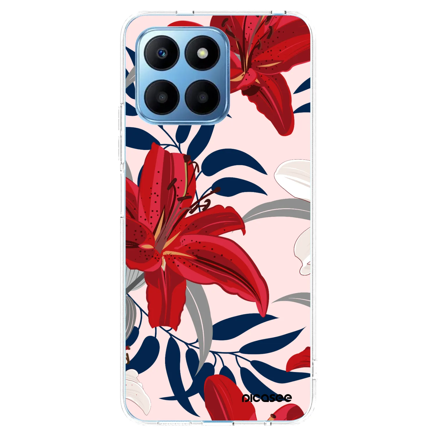 Picasee husă transparentă din silicon pentru Honor 70 Lite - Red Lily