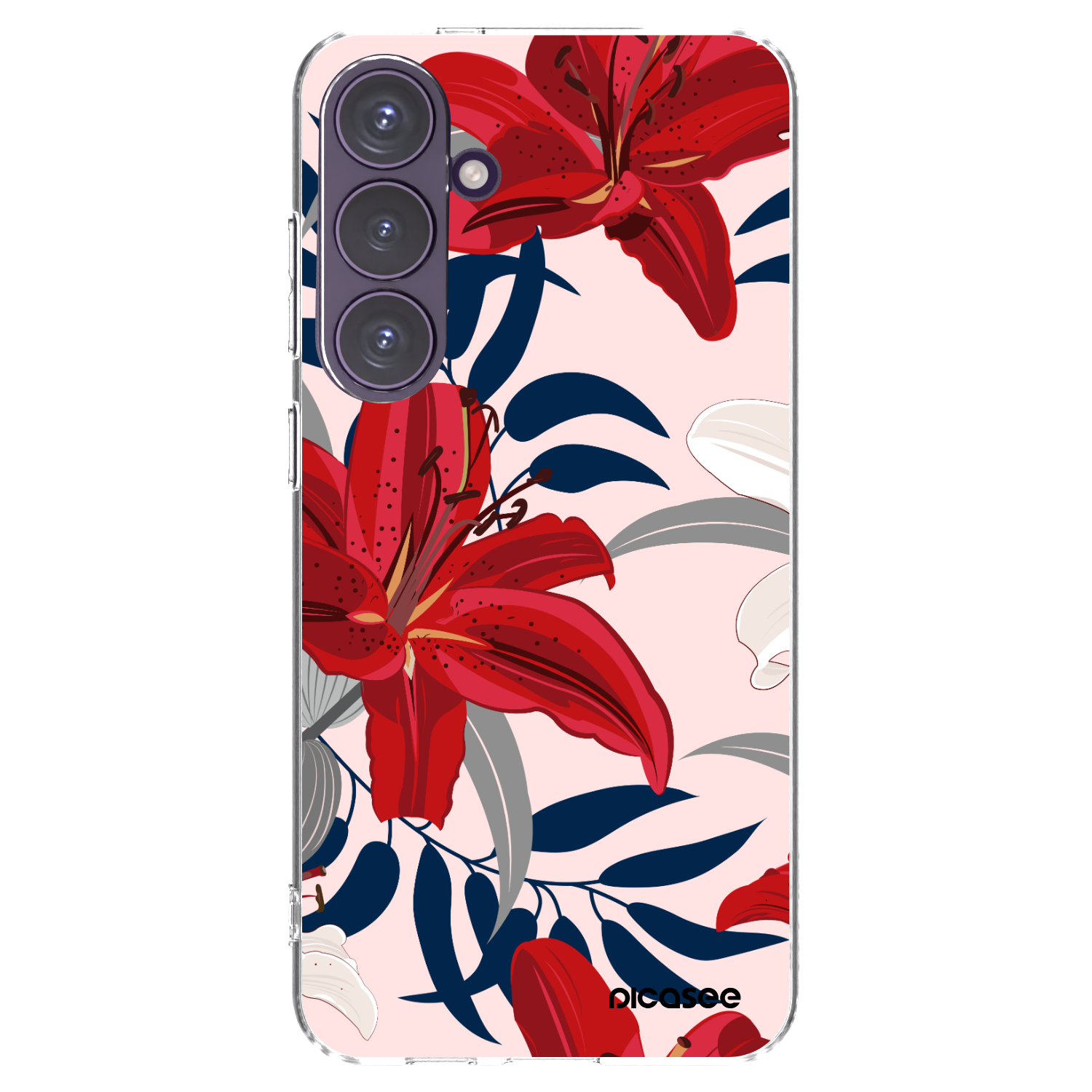 Picasee husă transparentă din silicon pentru Samsung Galaxy S24+ S926B 5G - Red Lily