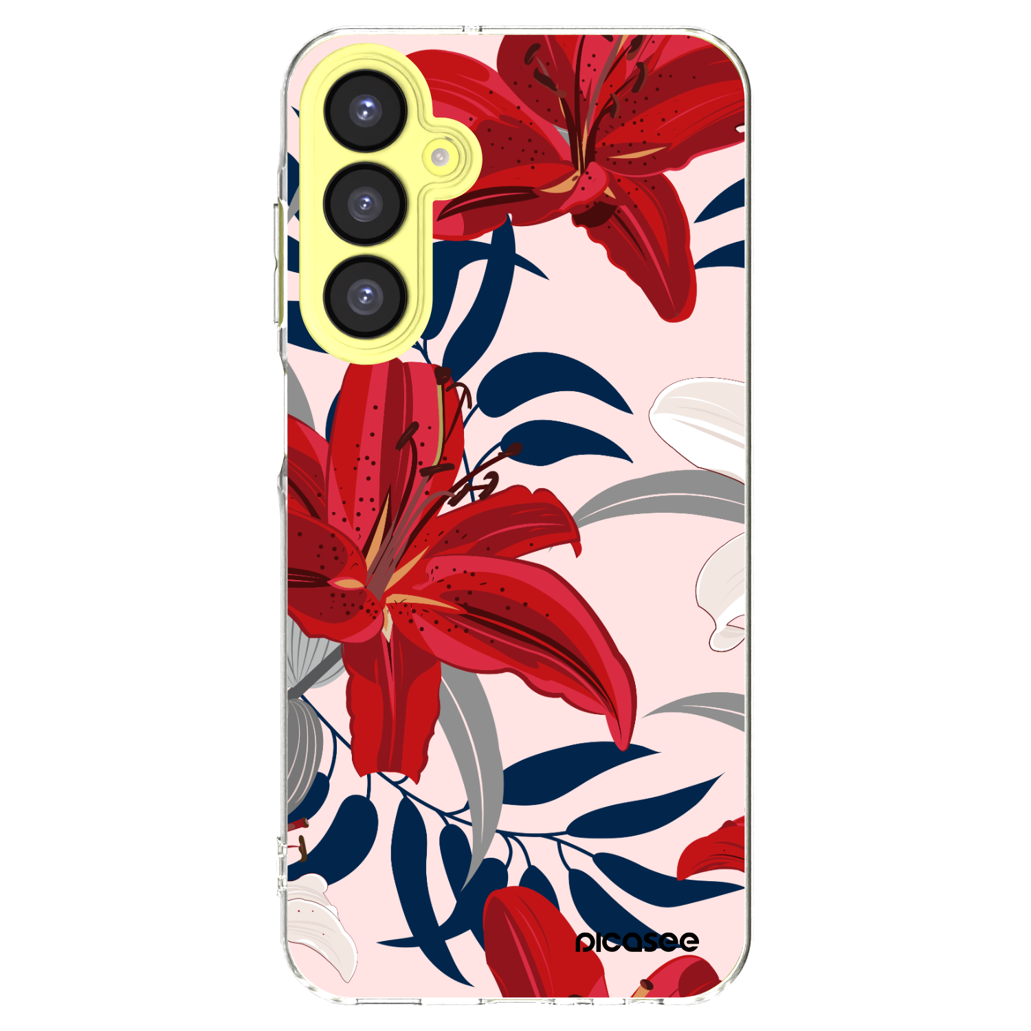 Picasee husă transparentă din silicon pentru Samsung Galaxy A25 A256B 5G - Red Lily