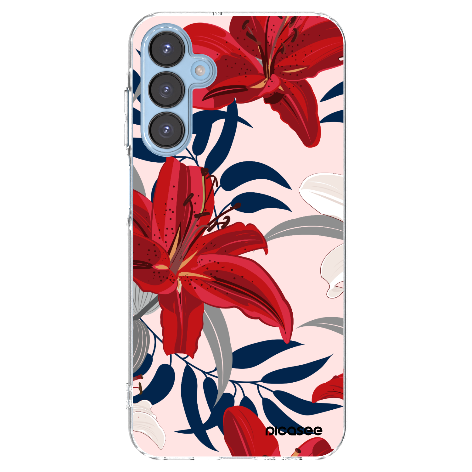 Picasee husă transparentă din silicon pentru Samsung Galaxy A15 A156B 5G - Red Lily