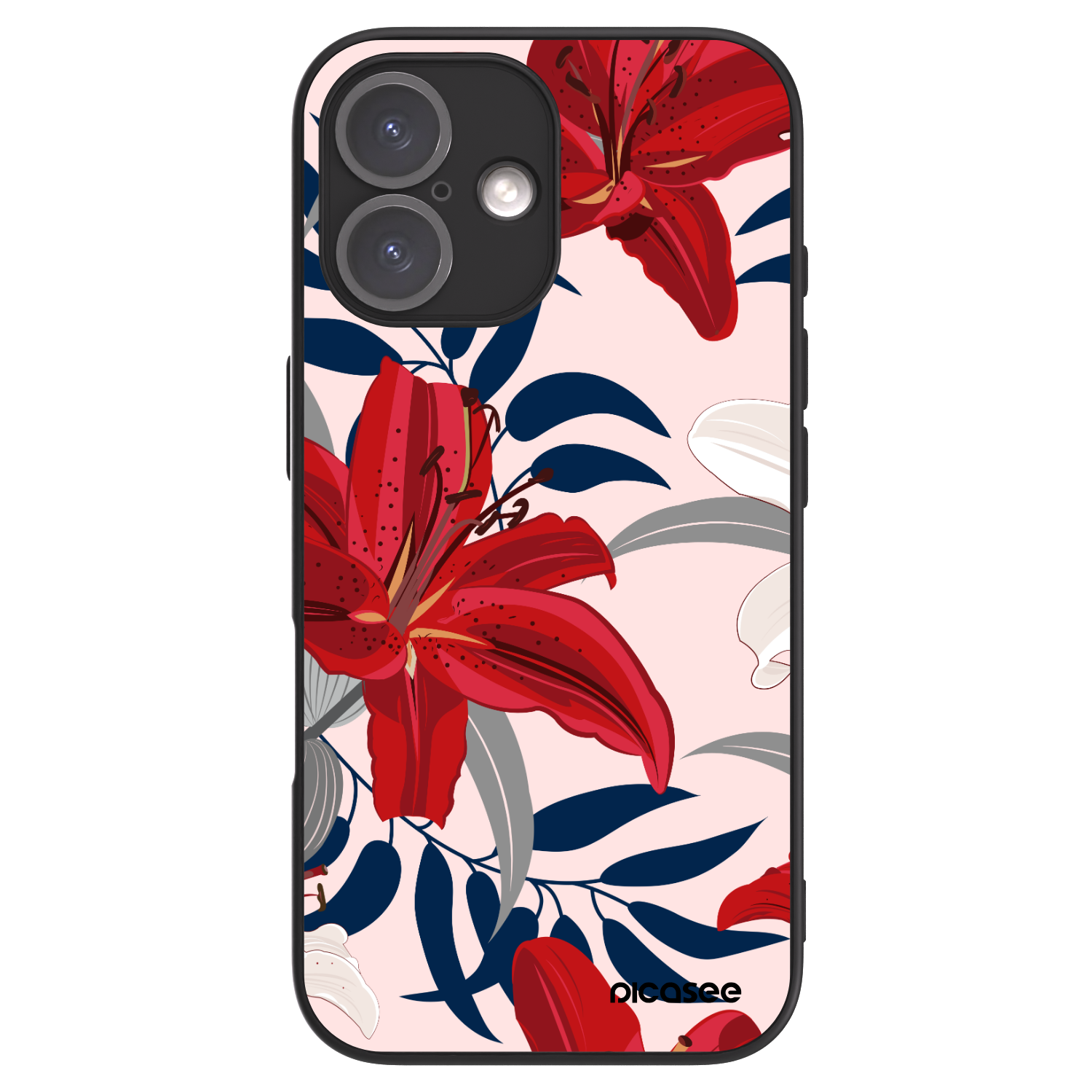 Picasee ULTIMATE CASE MagSafe pentru Apple iPhone 16 - Red Lily