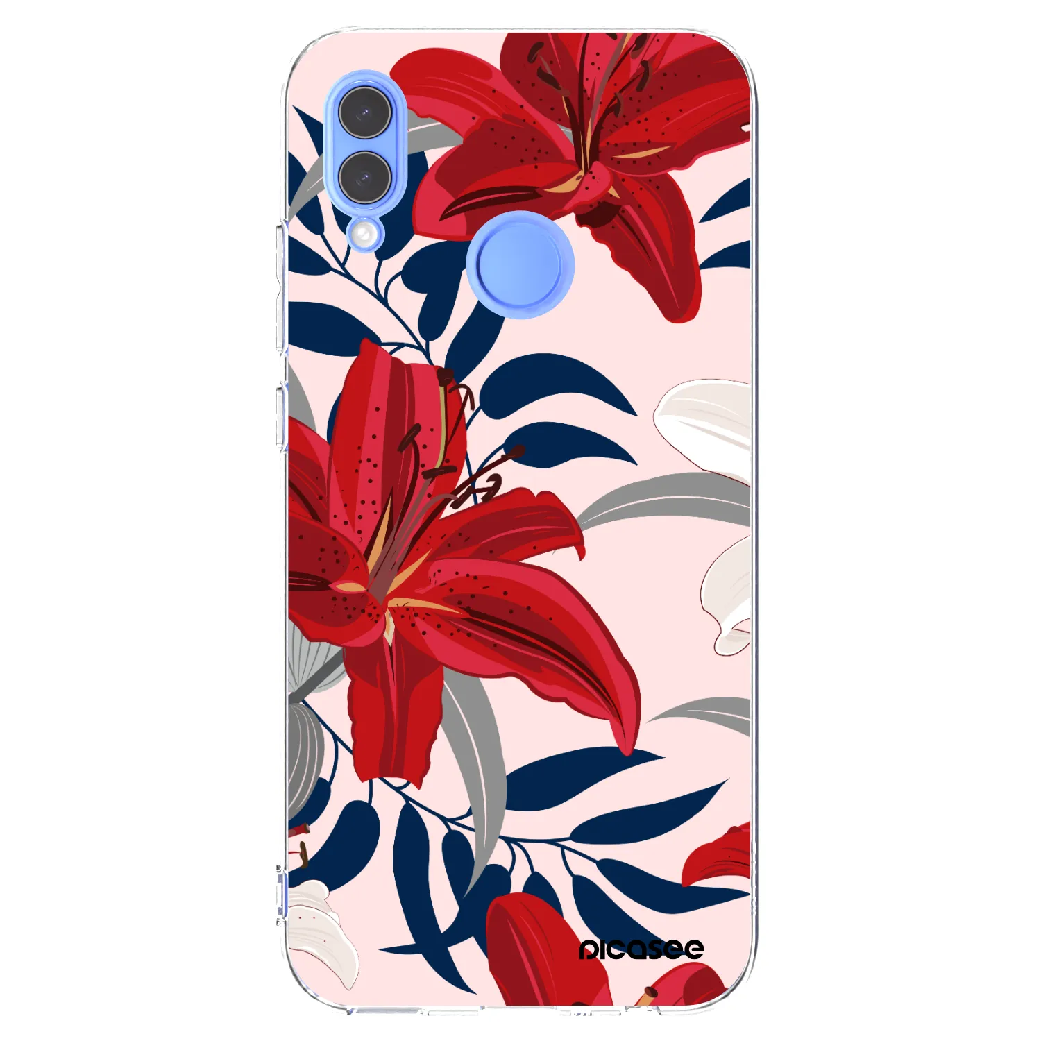 Picasee husă transparentă din silicon pentru Honor 10 Lite - Red Lily