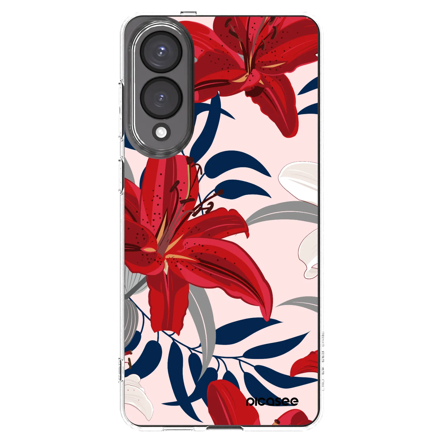 Picasee husă transparentă din silicon pentru Samsung Galaxy S25 Edge 5G - Red Lily