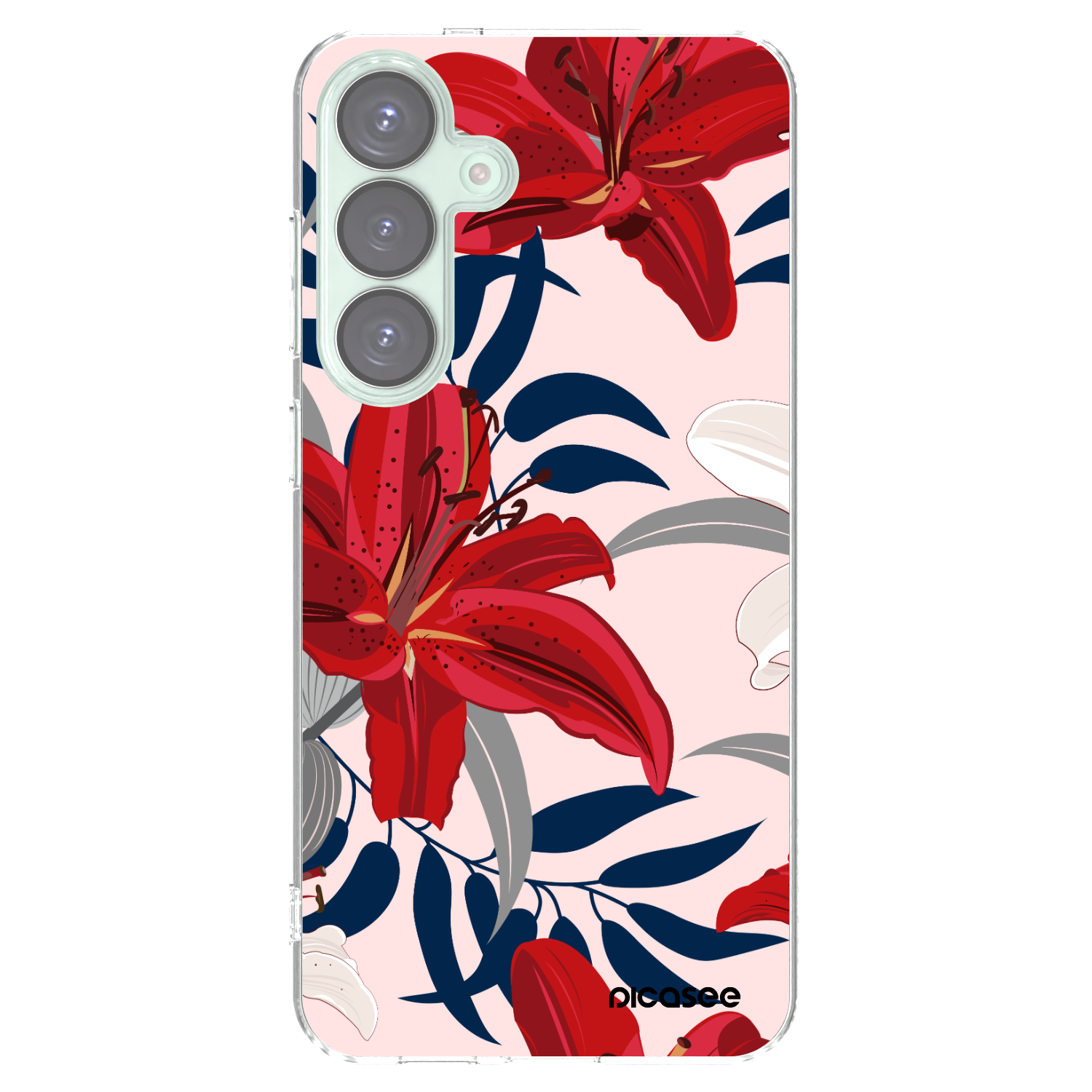 Picasee husă transparentă din silicon pentru Samsung Galaxy S25+ 5G - Red Lily