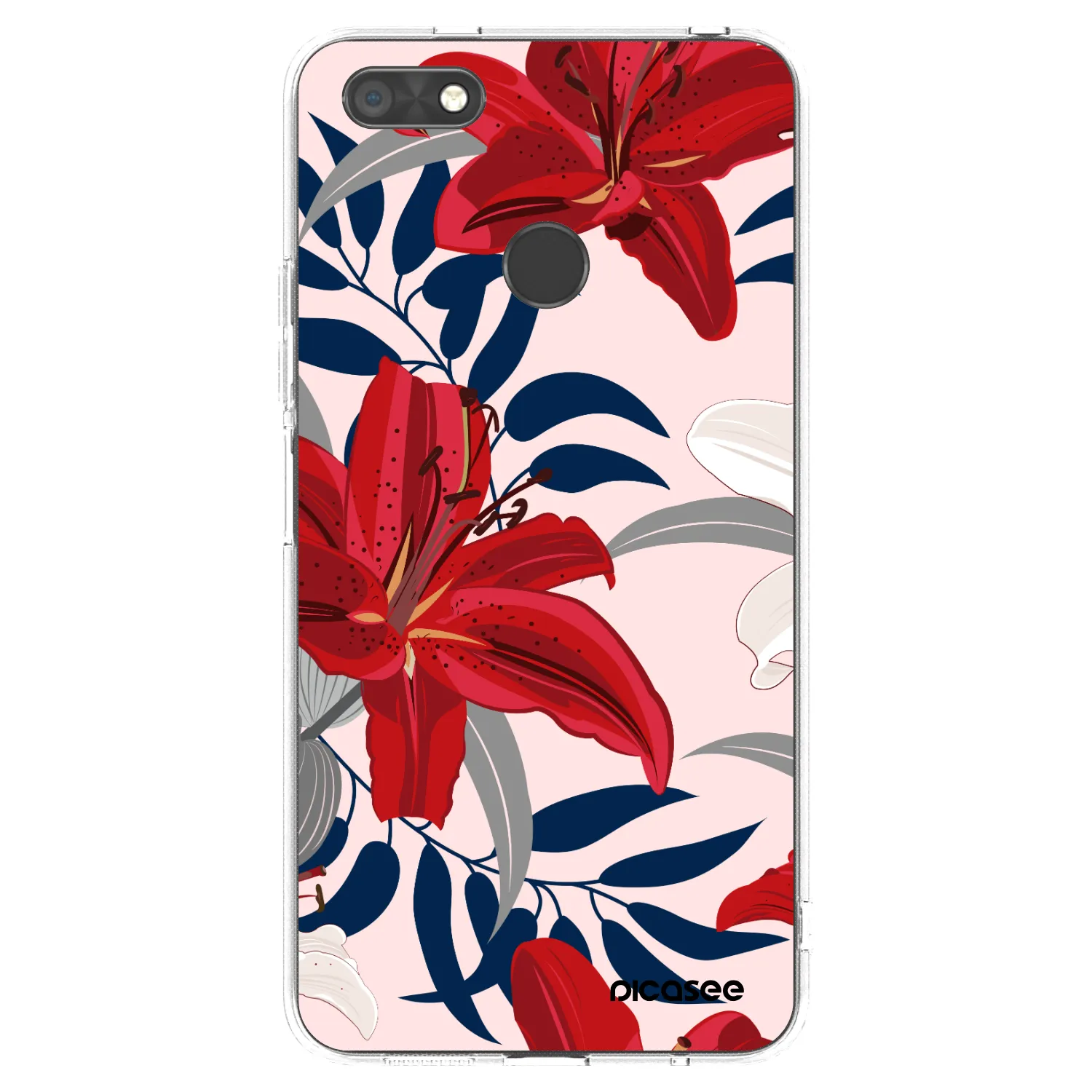 Picasee husă transparentă din silicon pentru Huawei P9 Lite Mini - Red Lily