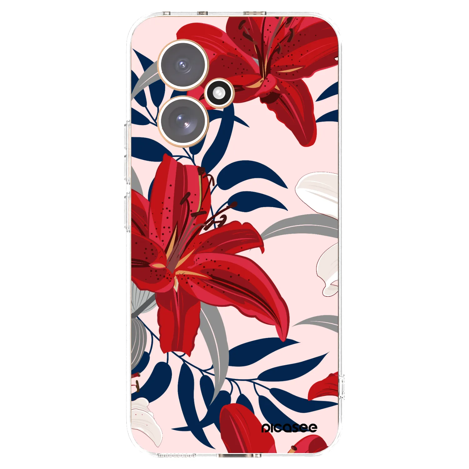 Picasee husă transparentă din silicon pentru Honor 400 5G - Red Lily