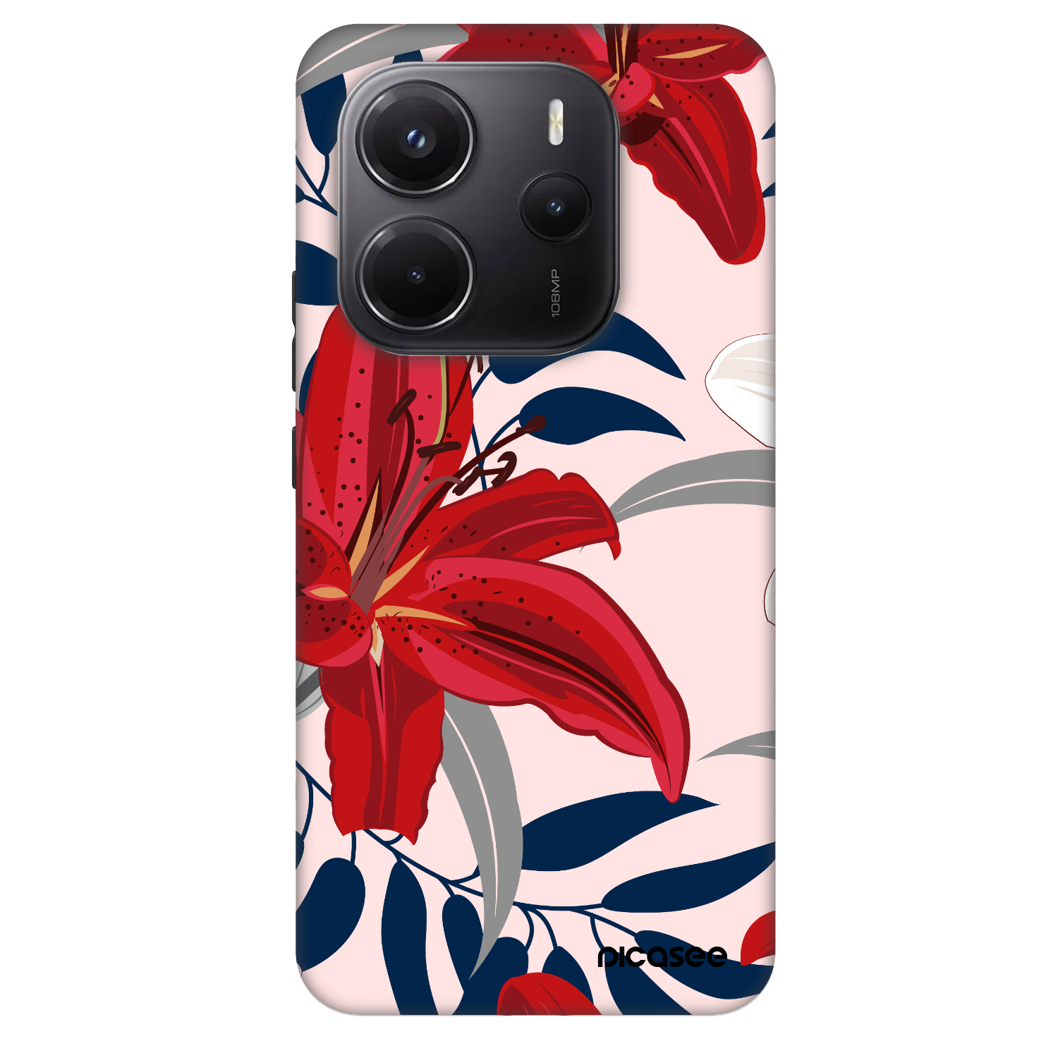 Picasee Fashion Case pentru Xiaomi Redmi Note 14 5G - Red Lily