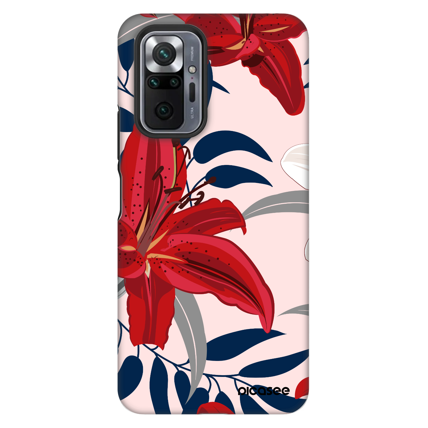 Picasee Fashion Case pentru Xiaomi Redmi Note 10 Pro - Red Lily