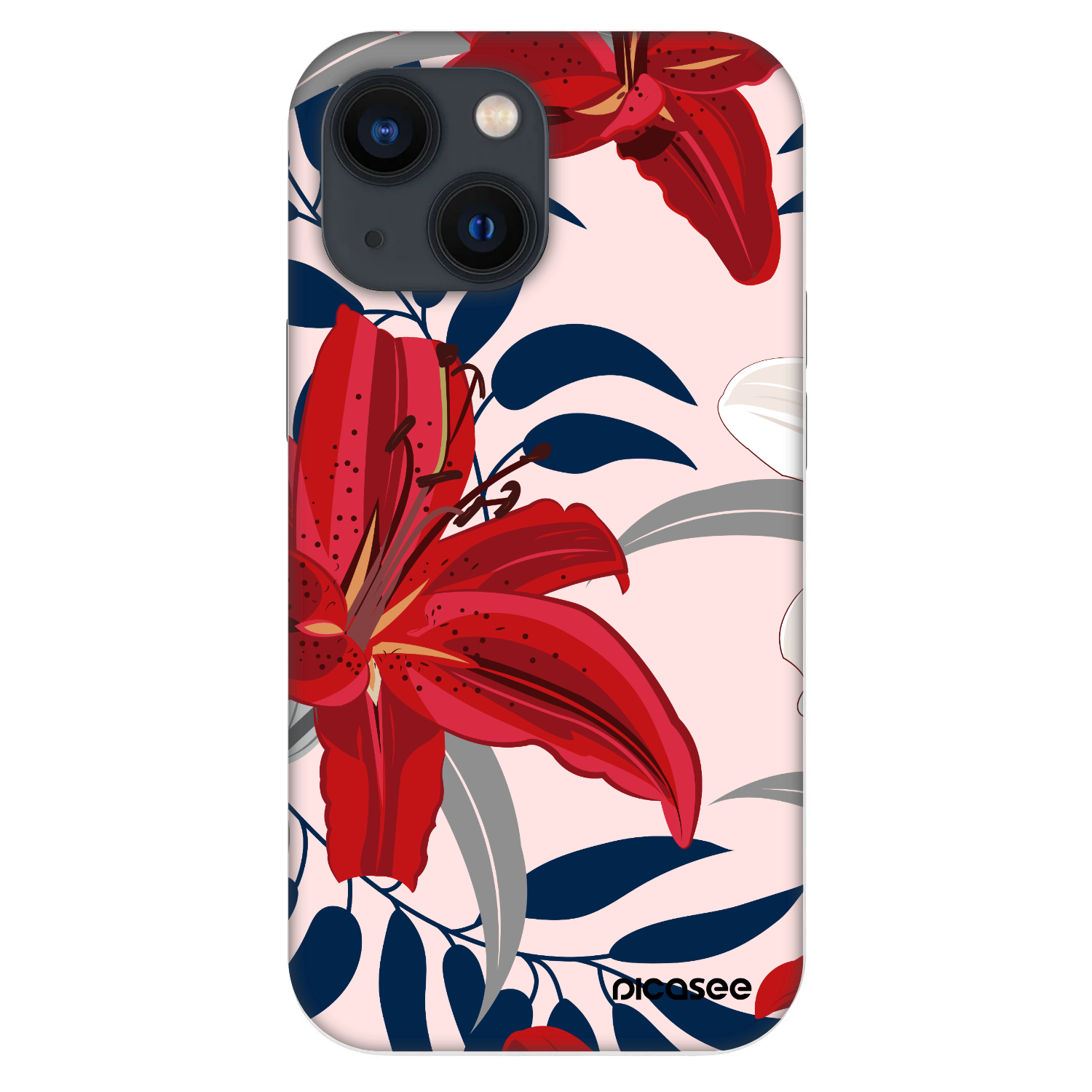 Picasee Fashion Case pentru Apple iPhone 13 mini - Red Lily