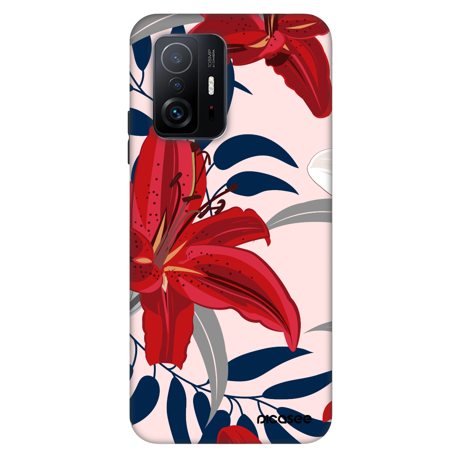 Picasee Fashion Case pentru Xiaomi 11T Pro - Red Lily