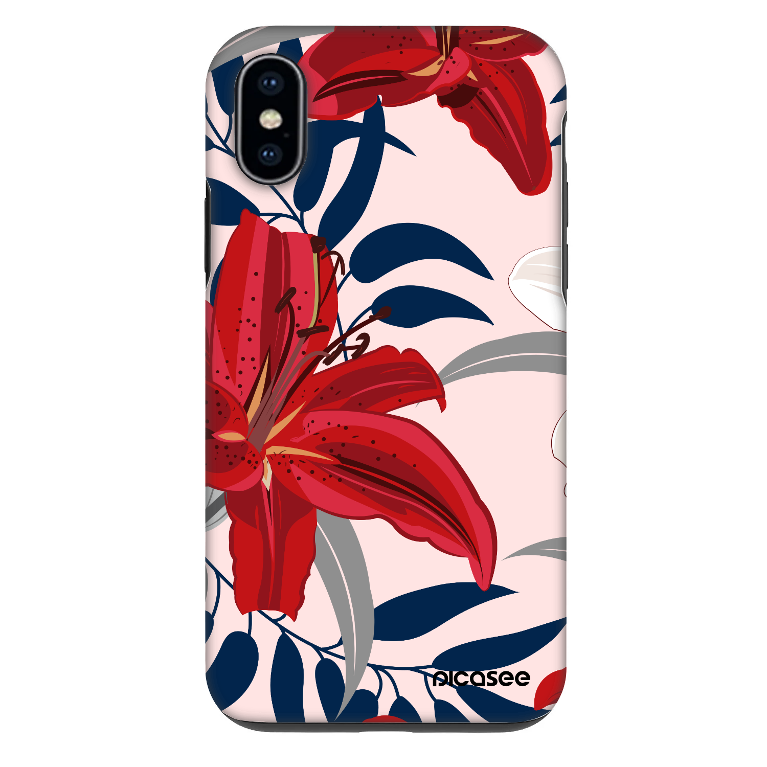 Picasee Fashion Case pentru Apple iPhone X/XS - Red Lily