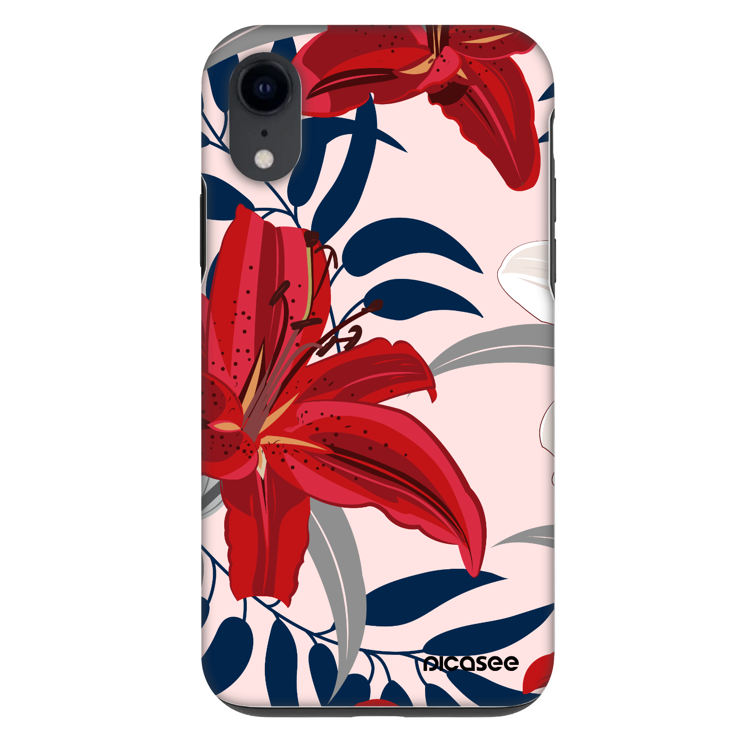 Picasee Fashion Case pentru Apple iPhone XR - Red Lily