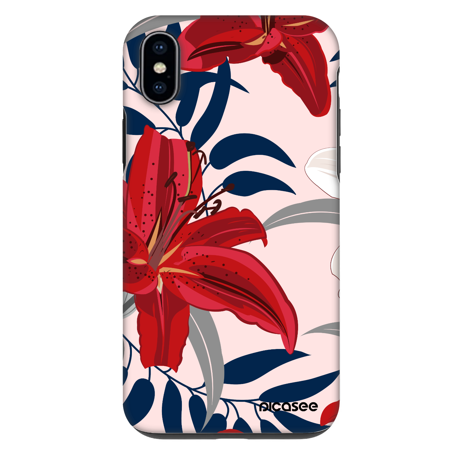Picasee Fashion Case pentru Apple iPhone XS Max - Red Lily