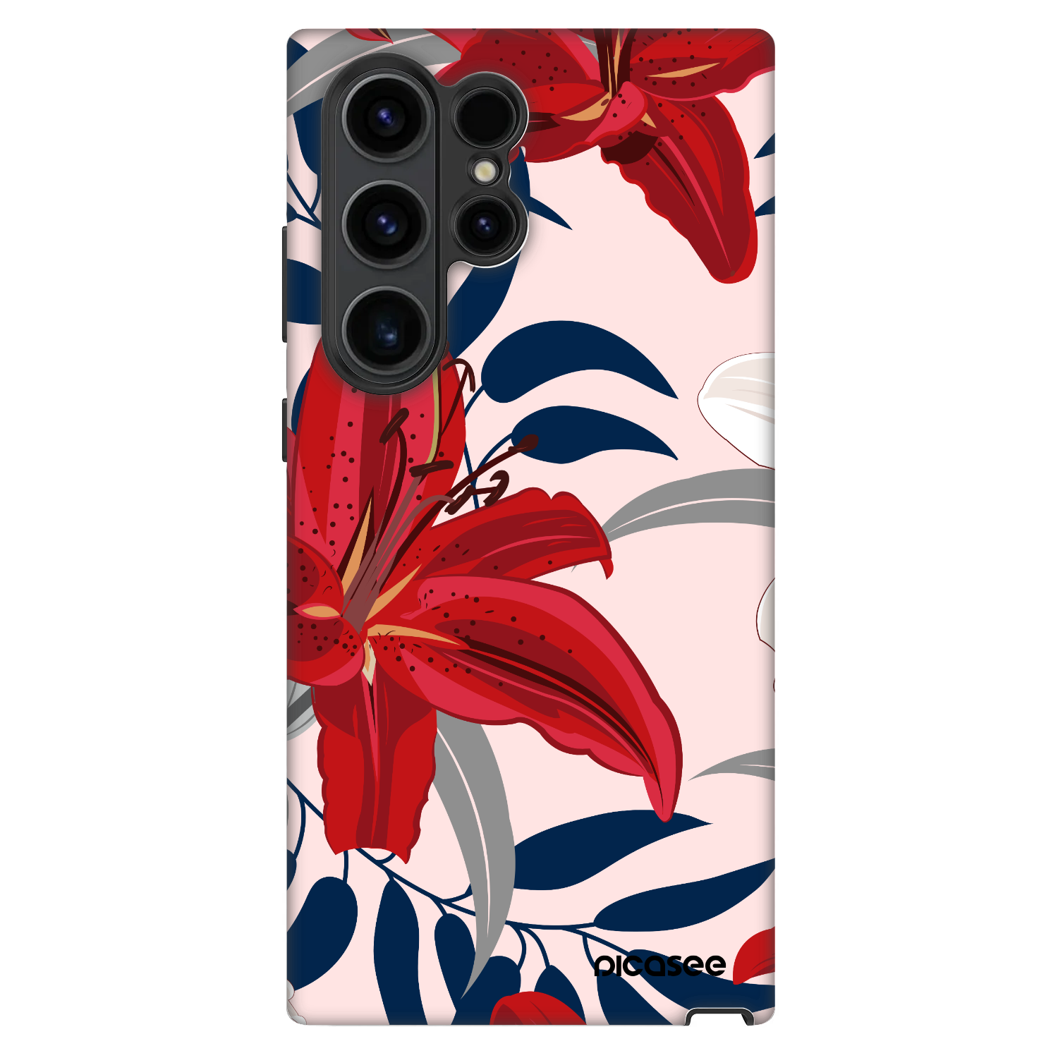 Picasee Fashion Case pentru Samsung Galaxy S23 Ultra 5G - Red Lily