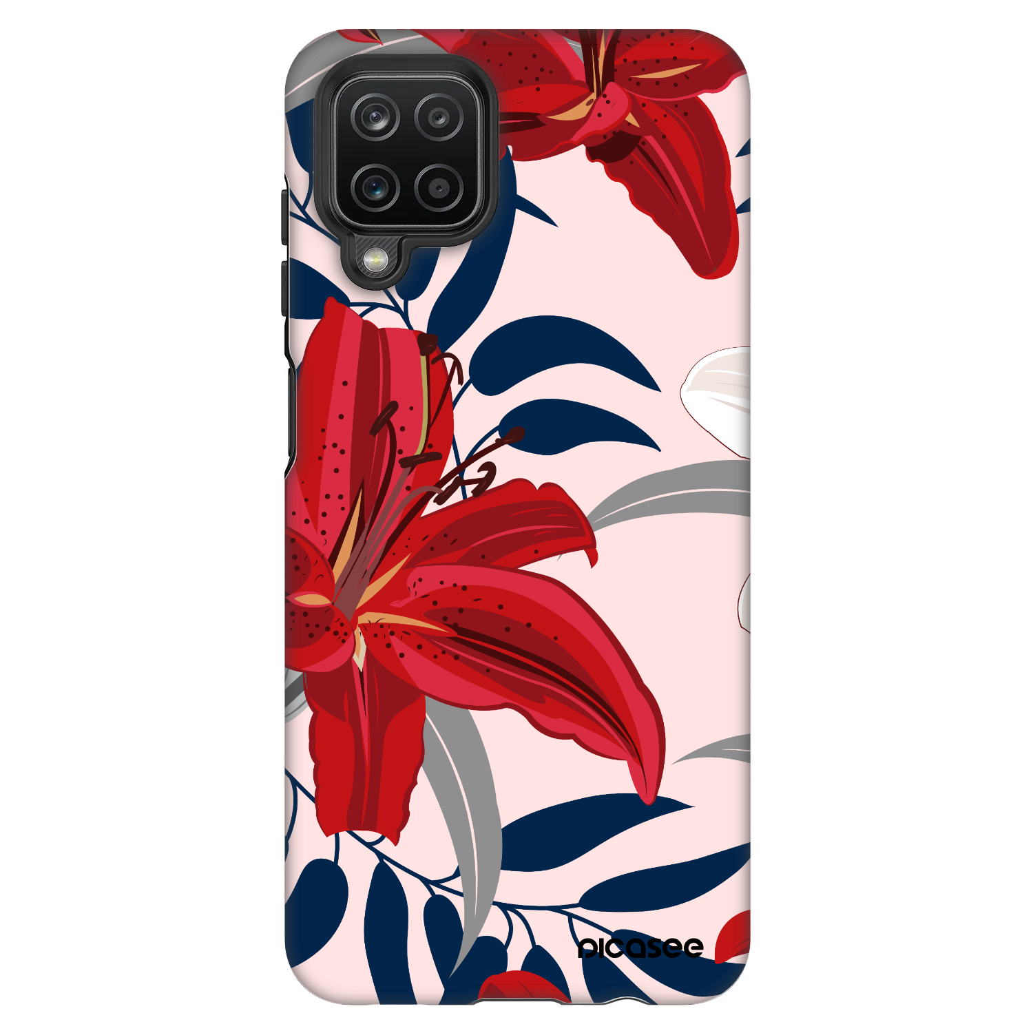Picasee Fashion Case pentru Samsung Galaxy A12 A125F - Red Lily