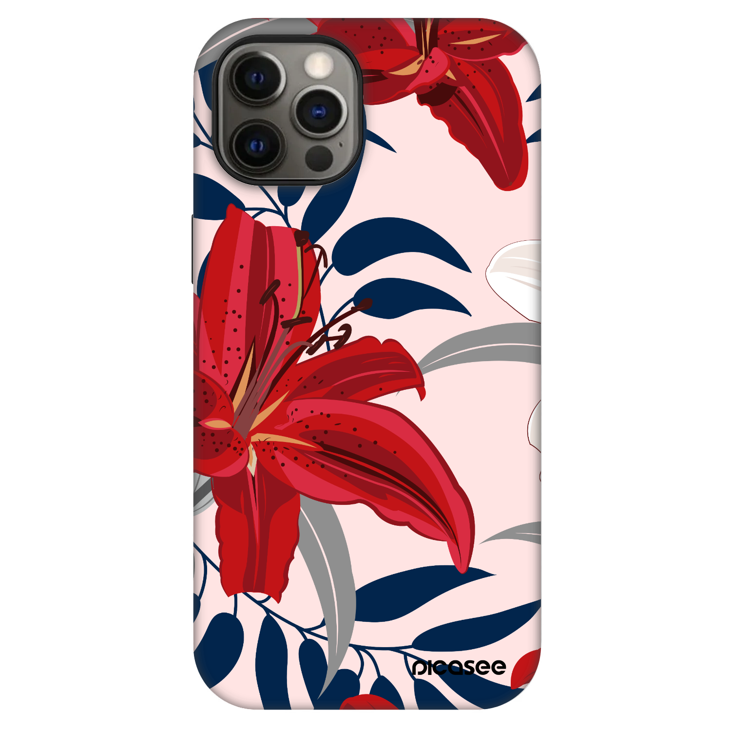 Picasee Fashion Case MagSafe pentru Apple iPhone 12 - Red Lily