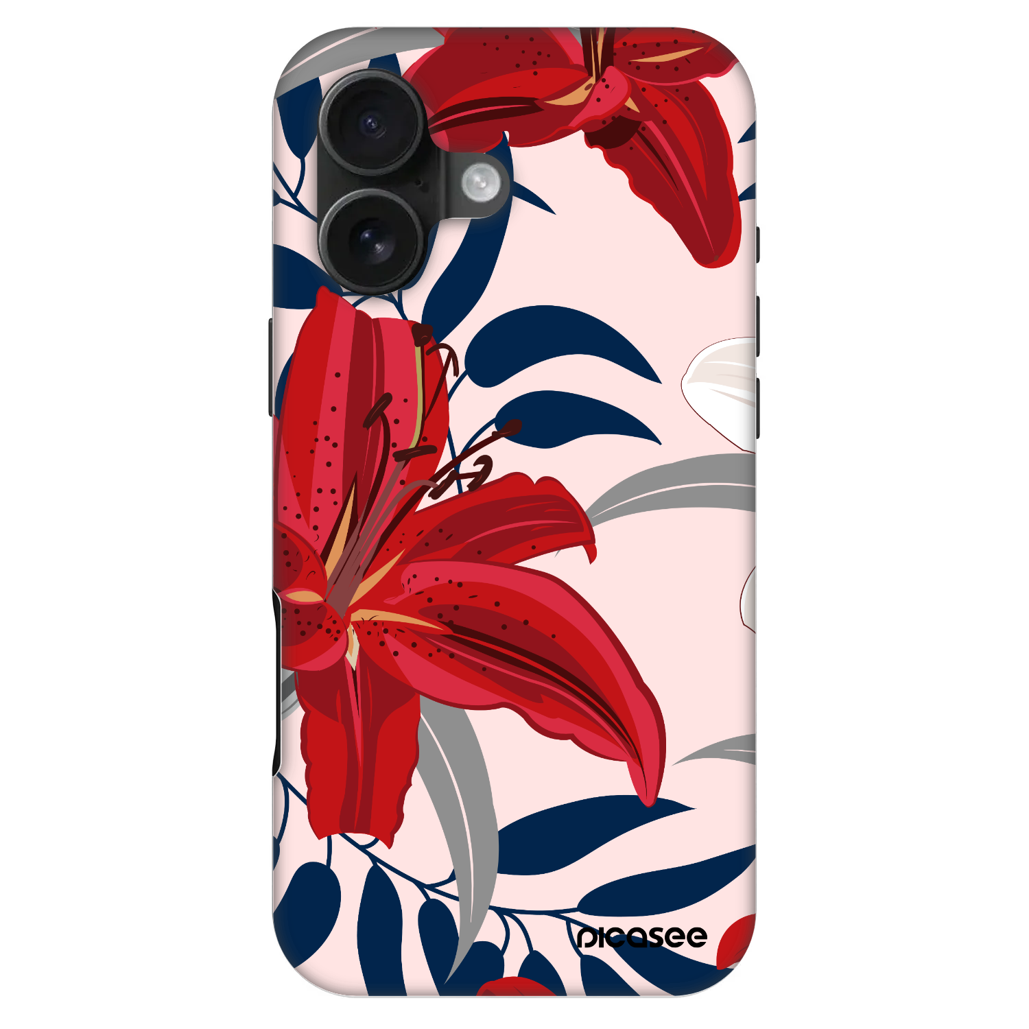 Picasee Fashion Case MagSafe pentru Apple iPhone 16 - Red Lily