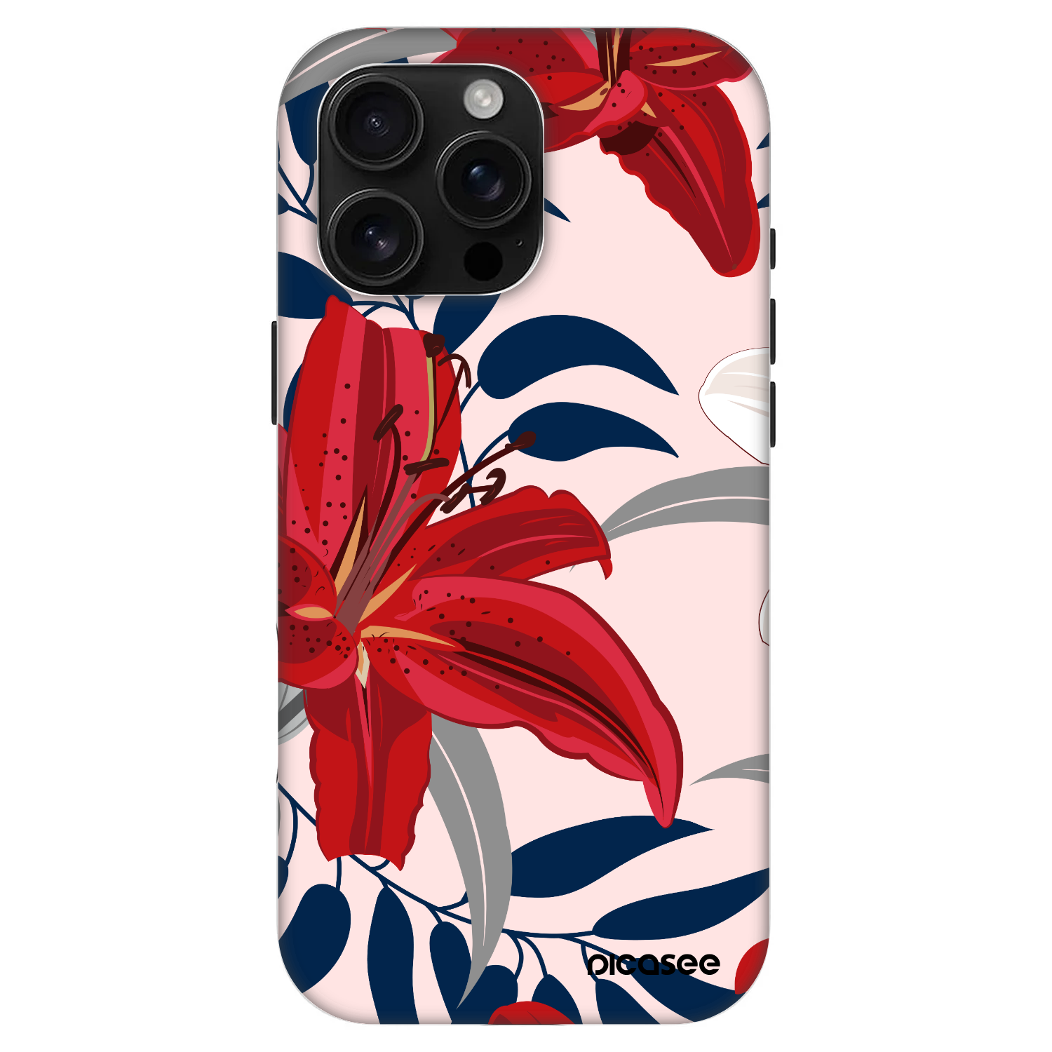 Picasee Fashion Case MagSafe pentru Apple iPhone 16 Pro Max - Red Lily