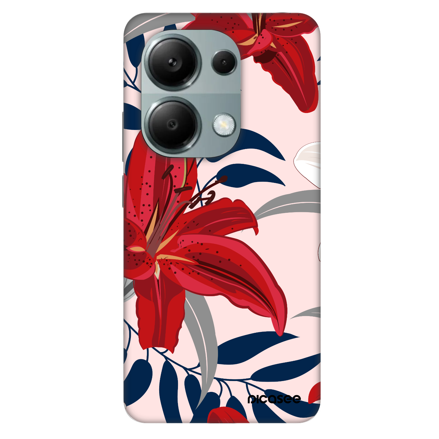Picasee Fashion Case pentru Xiaomi Redmi Note 13 Pro 4G - Red Lily