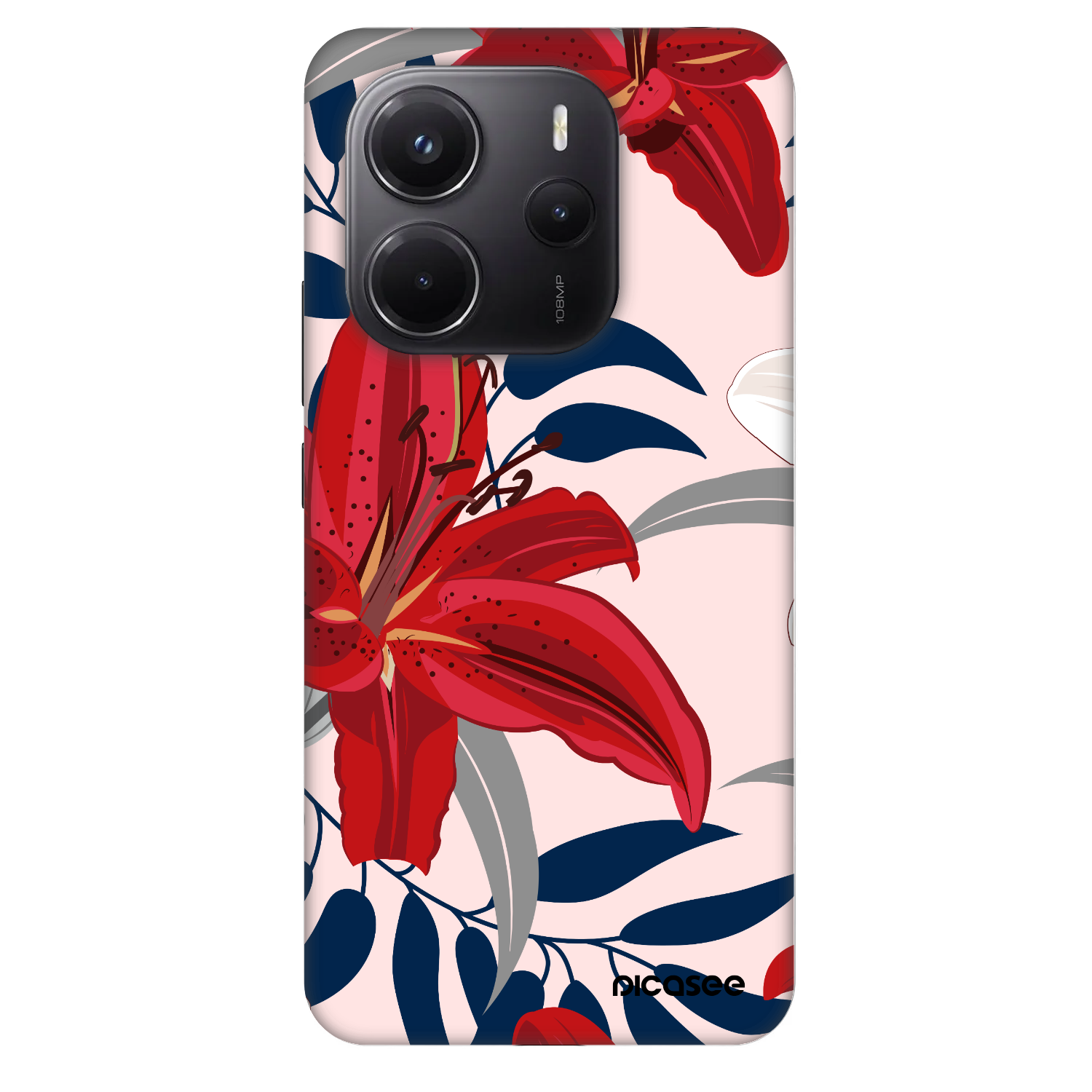 Picasee Fashion Case pentru Xiaomi Redmi Note 14 4G - Red Lily