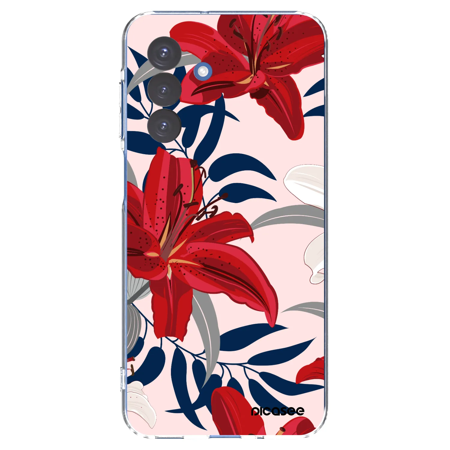 Picasee husă transparentă din silicon pentru Samsung Galaxy A17 5G - Red Lily