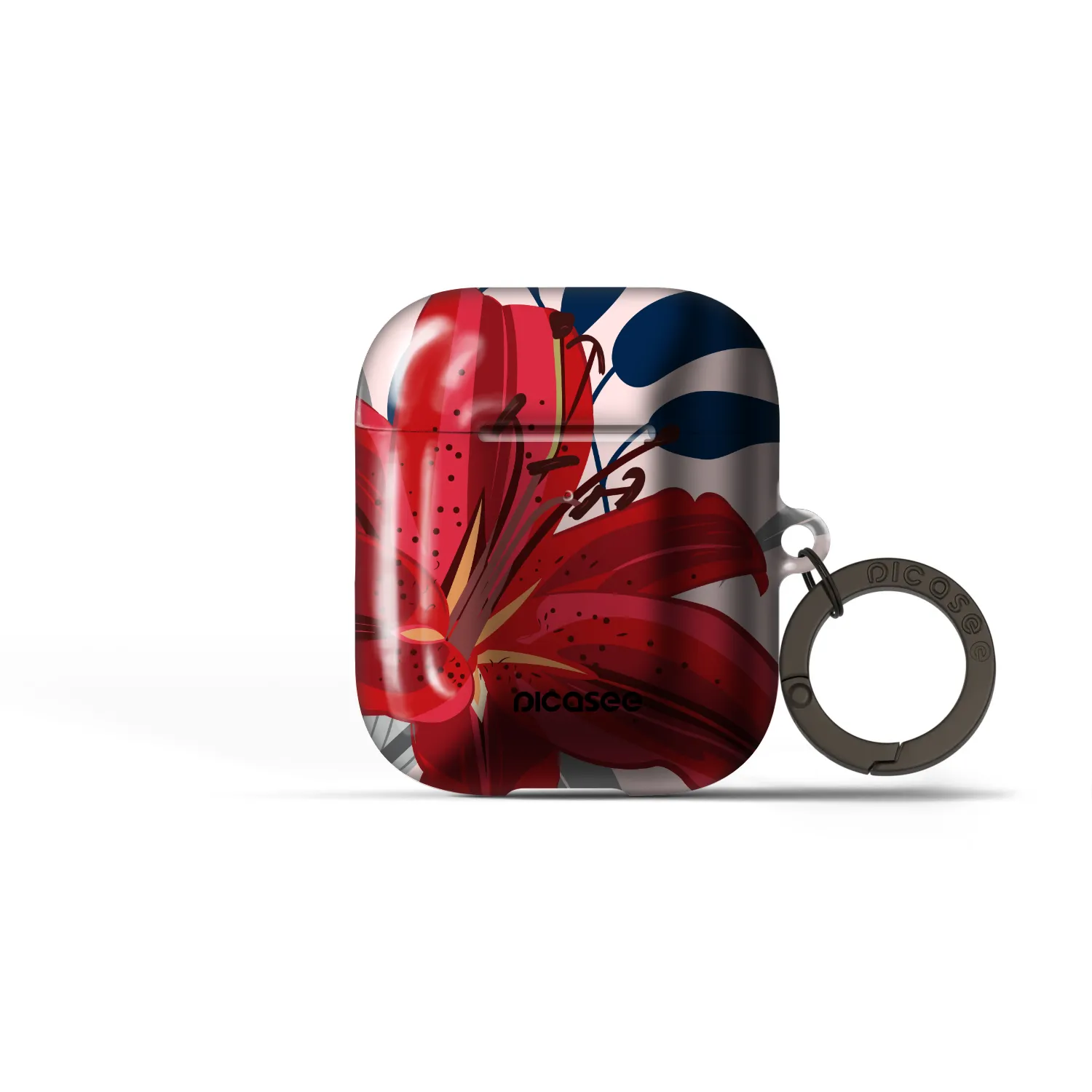 Picasee Obal pro Apple AirPods 1 - Red Lily