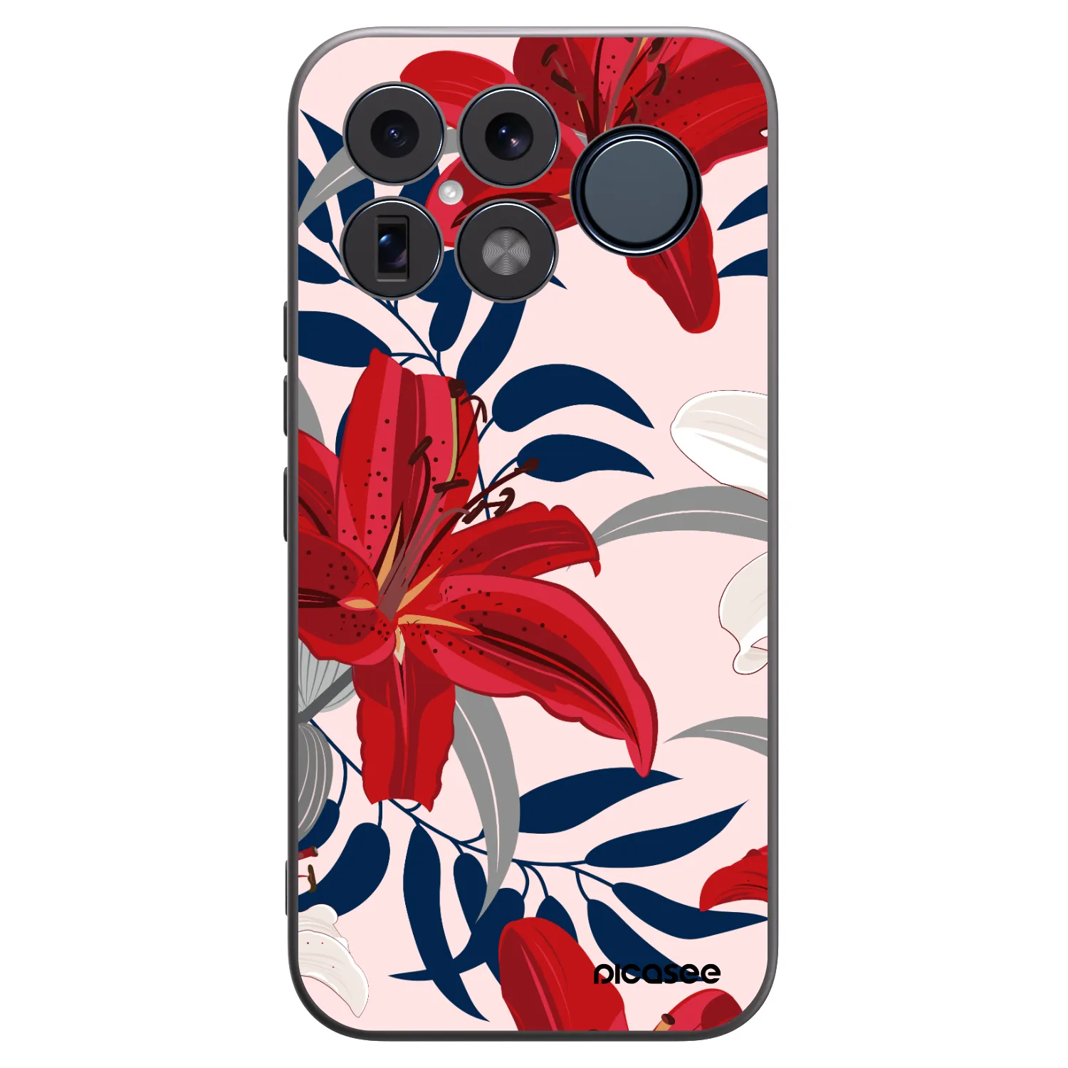 Picasee husă neagră din silicon pentru Xiaomi Poco F8 Ultra - Red Lily