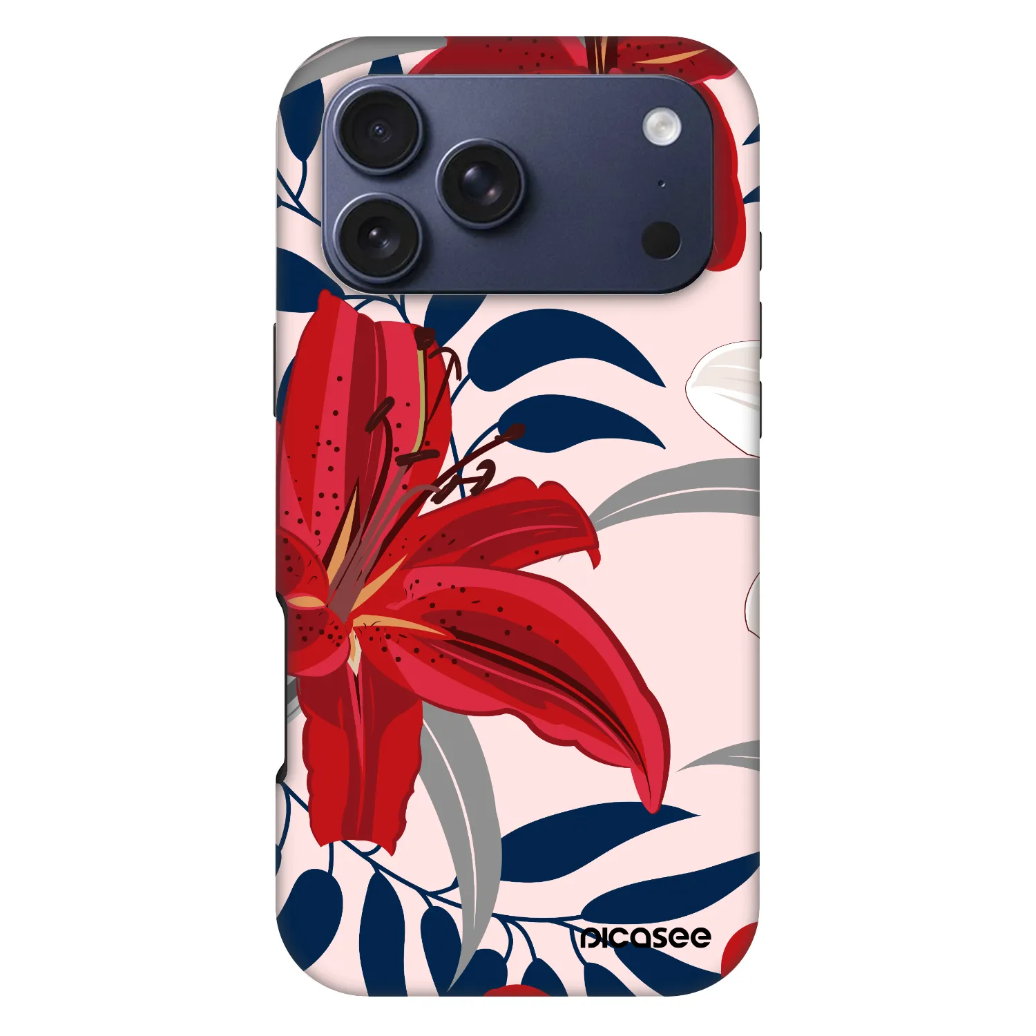 Picasee Fashion Case MagSafe pentru Apple iPhone 18 Pro Max - Red Lily
