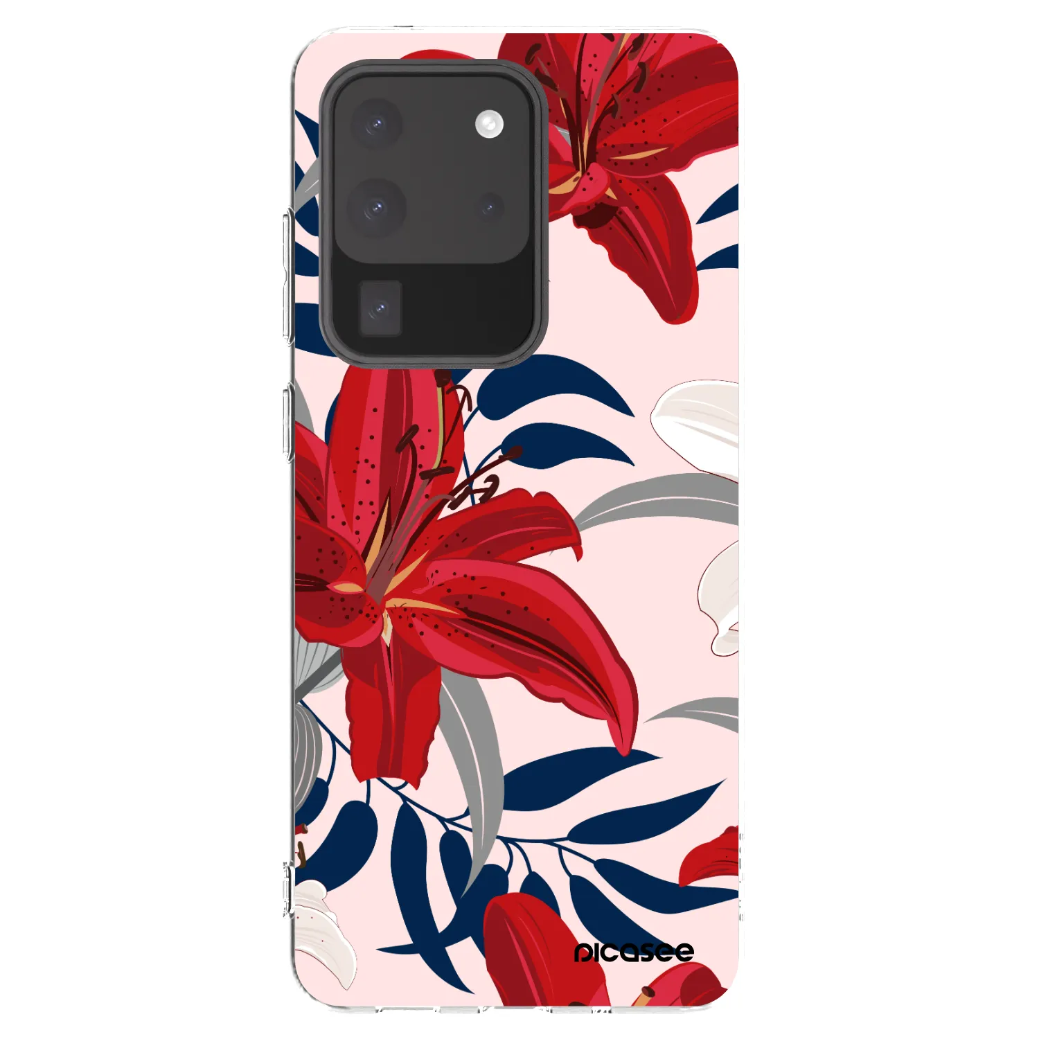 Picasee husă transparentă din silicon pentru Samsung Galaxy S20 Ultra 5G G988F - Red Lily