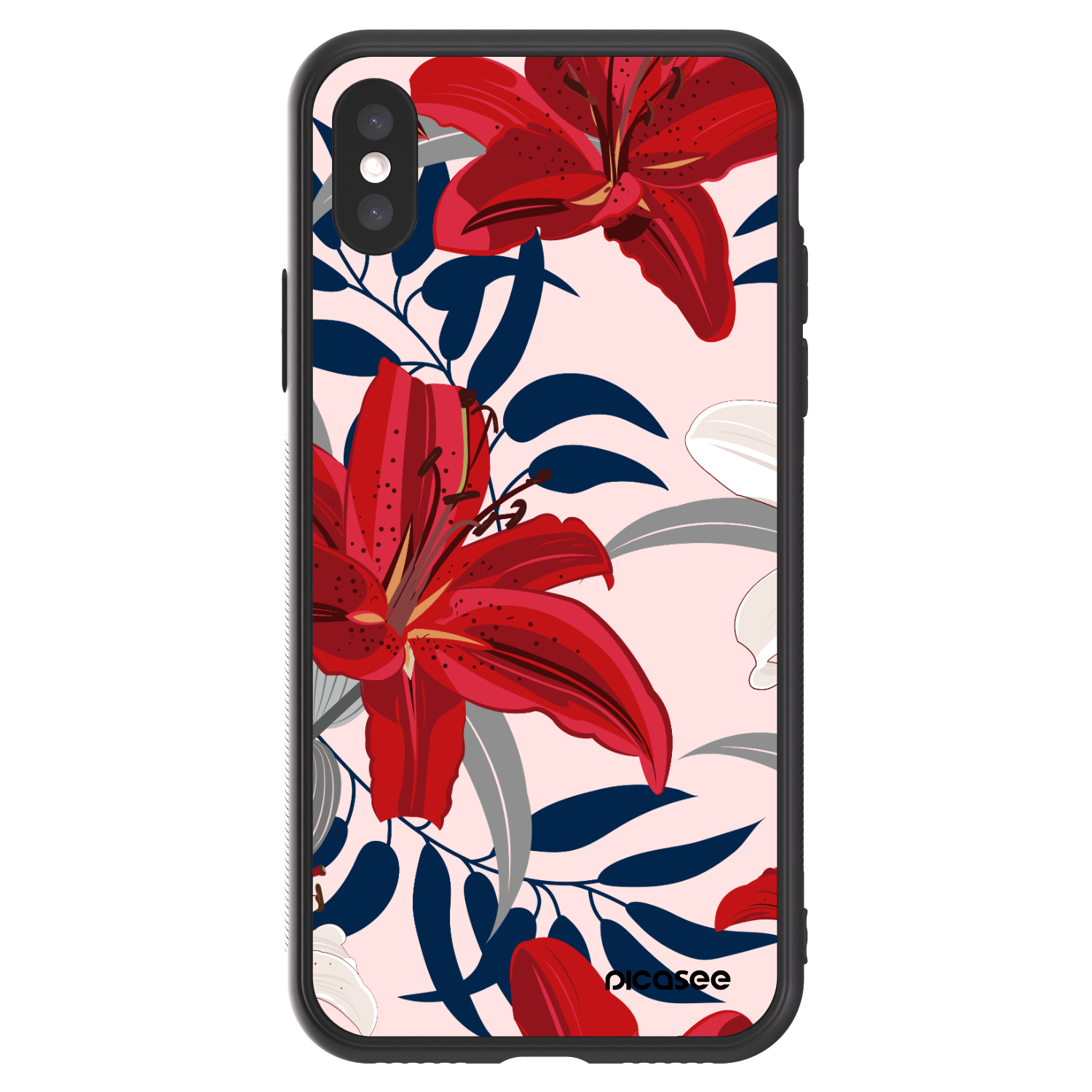 Picasee ULTIMATE CASE pentru Apple iPhone X/XS - Red Lily