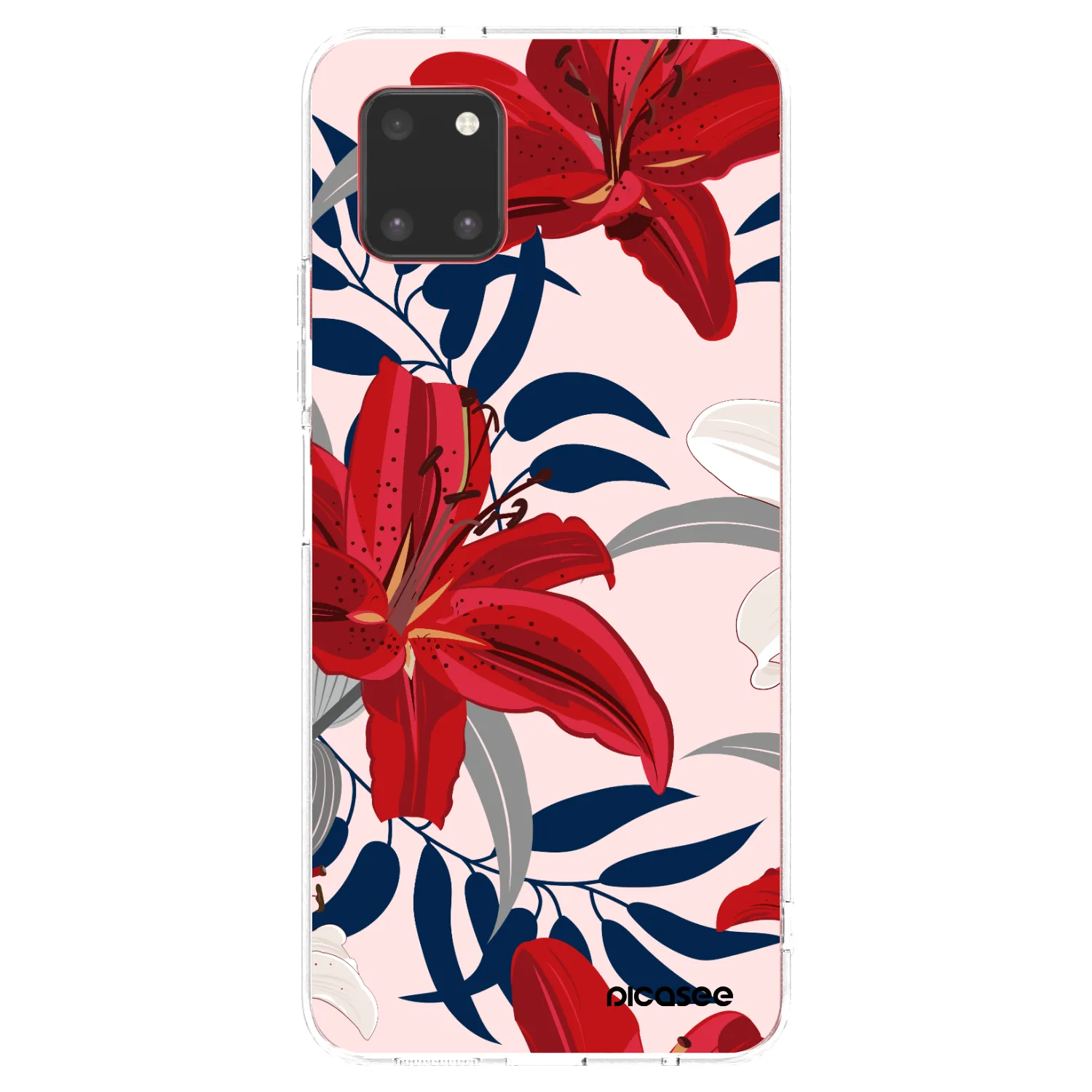 Picasee husă transparentă din silicon pentru Samsung Galaxy Note 10 Lite N770F - Red Lily