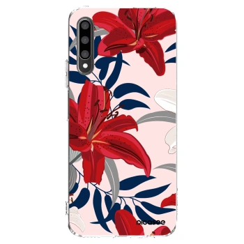 Picasee husă transparentă din silicon pentru Honor 9X Pro - Red Lily