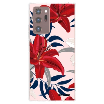 Picasee husă transparentă din silicon pentru Samsung Galaxy Note 20 Ultra - Red Lily
