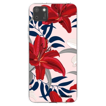 Picasee husă transparentă din silicon pentru Huawei Y5P - Red Lily
