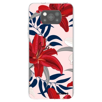 Picasee husă neagră din silicon pentru Xiaomi Poco X3 - Red Lily