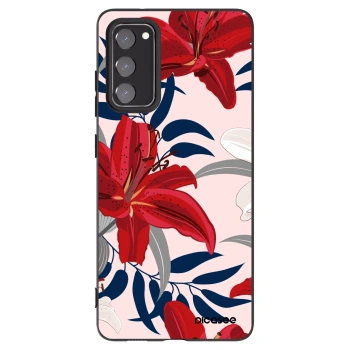 Picasee husă neagră din silicon pentru Samsung Galaxy S20 FE - Red Lily