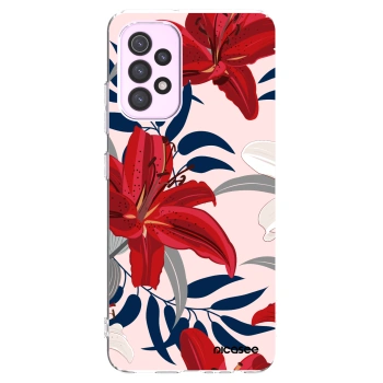 Picasee husă transparentă din silicon pentru Samsung Galaxy A32 5G A326B - Red Lily