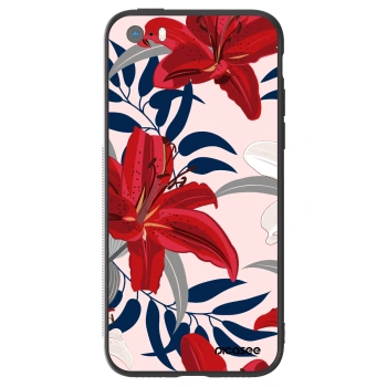 Husă pentru Apple iPhone 5/5S/SE - Red Lily