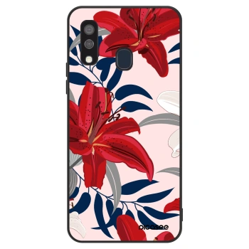 Husă pentru Samsung Galaxy A40 A405F - Red Lily