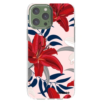 Picasee husă transparentă din silicon pentru Apple iPhone 13 Pro Max - Red Lily