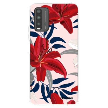 Picasee husă transparentă din silicon pentru Xiaomi Redmi 9T - Red Lily